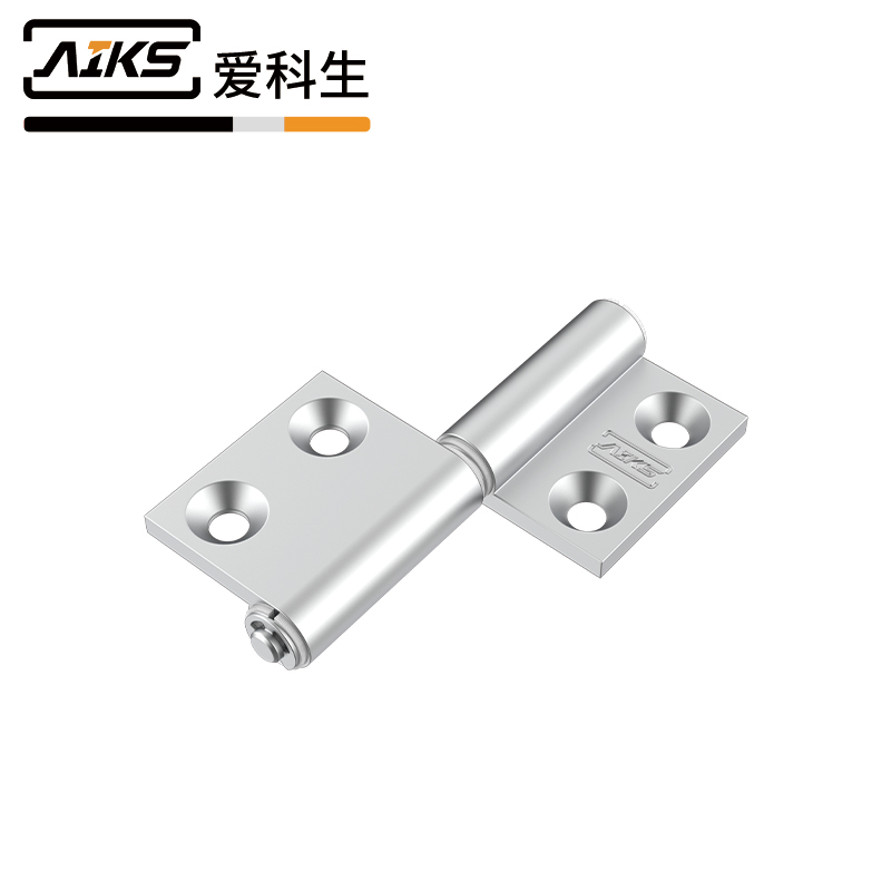 可脫卸鋁合金門柜合頁銀砂右-1554-73R