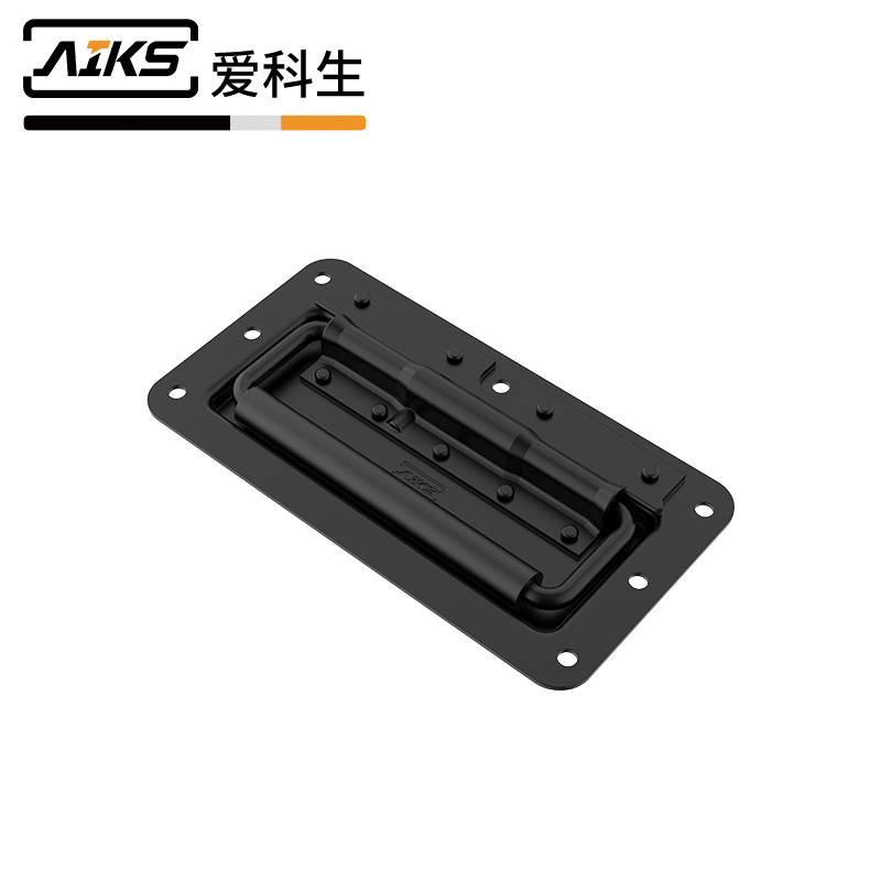 蓋環(huán)內(nèi)嵌隱藏式彈簧拉手黑色-3107