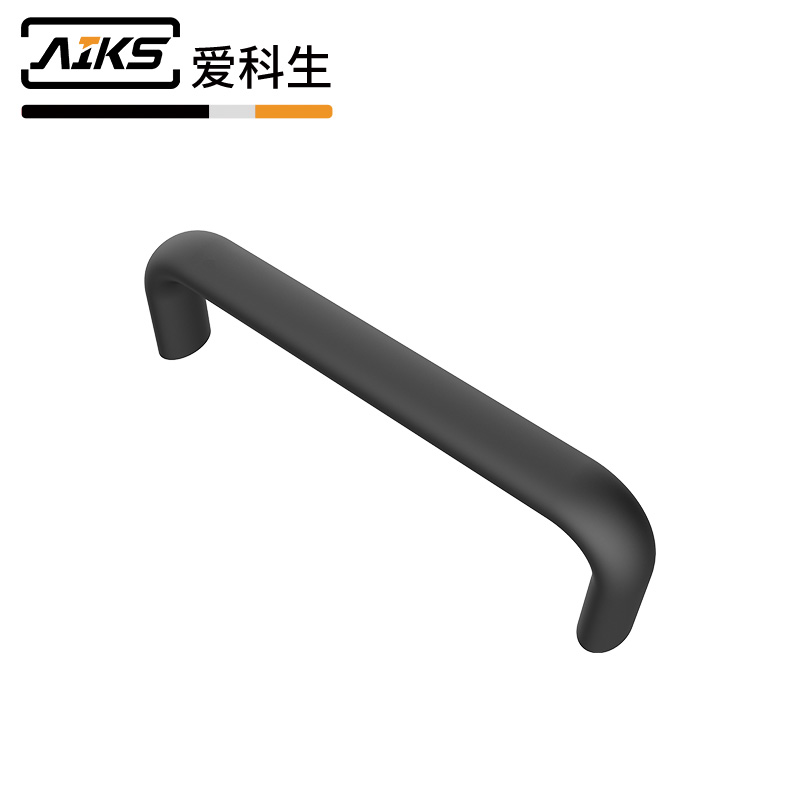 鋁工業(yè)實芯雙彎頭異性拉手黑-3704-160