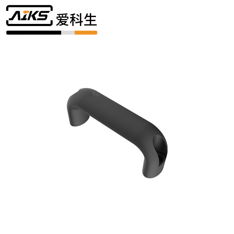 鋁工業(yè)實芯雙彎頭異性拉手黑-3704-100