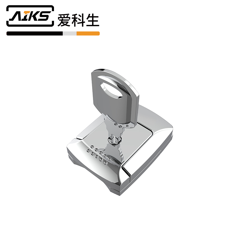 加厚免開孔抽屜帶鑰匙鎖芯搭扣-6514